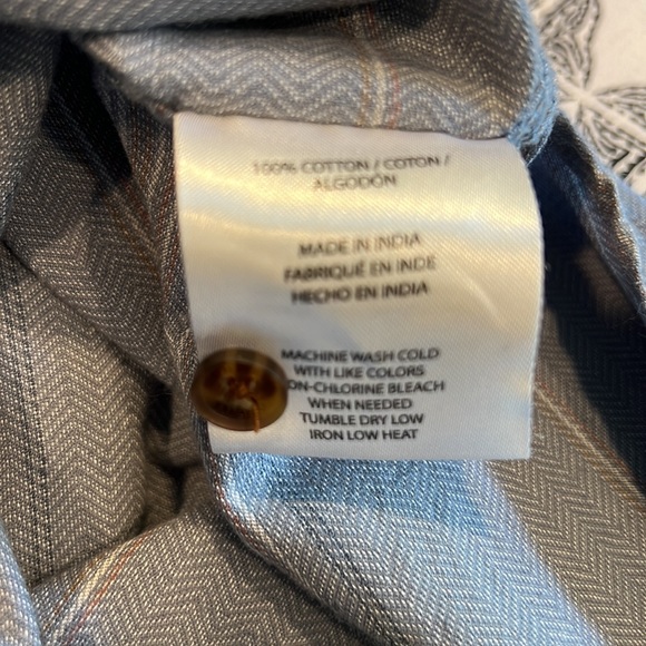 O’Neill Boys XL Button Up Shirt Light Blue - Picture 8 of 8